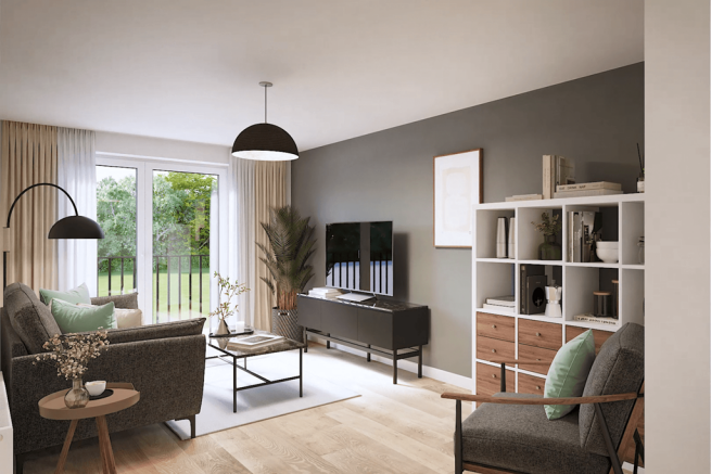 Natural light floods into the lounge area from the windows