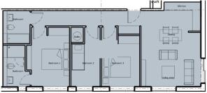 3 Bed Floor Plan