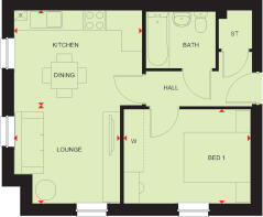 Aylesham House Type 1 Floor Plan Part L