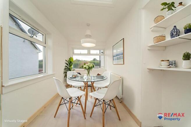 Virtually Staged Dining Area