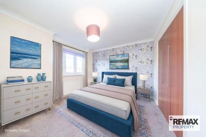 Virtually Staged Bedroom