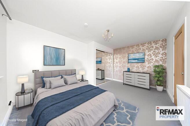 Virtually Staged Bedroom 1