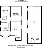Outbuilding, Frith Meadow, Landbeach - all floors.