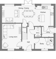 Dandara - Oaklands - The Chartwell, Home 32 floorplan