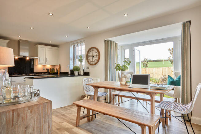 Open plan kitchen in the Hollinwood 4 bedroom home