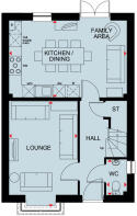 Bayswater 4 bedroom ground floor plan