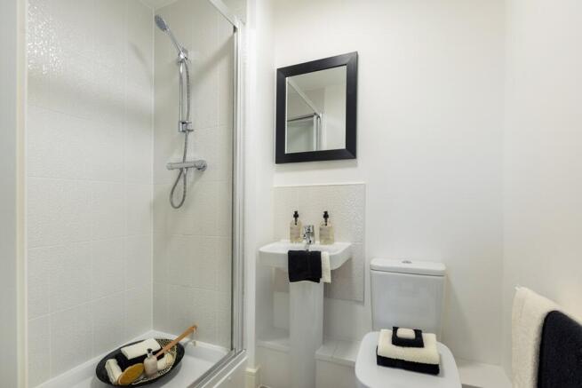 Modern bathroom with choice of tiles