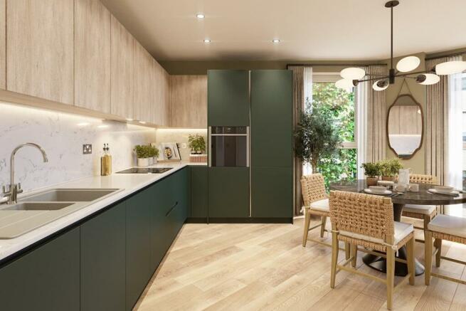 Contemporary kitchen in our natural palette