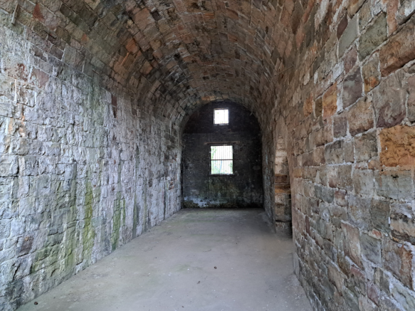 The front of an arch.