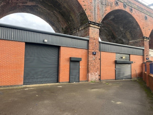 The front of an arch.