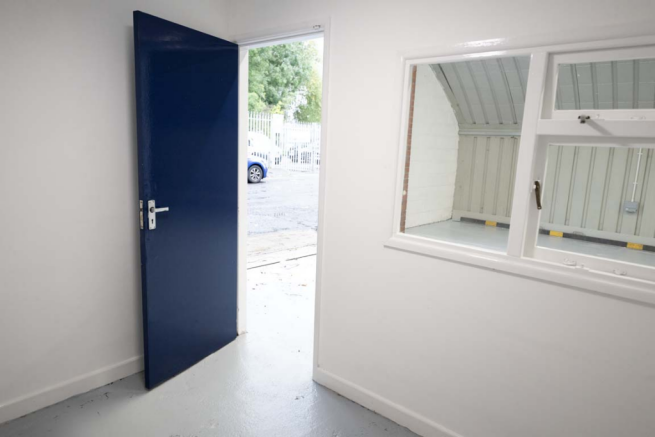 An empty arch with lining