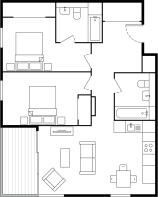 2-bed - 2B3P TYPE...