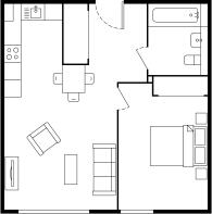 1-bed - 1B2P TYPE...