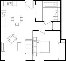 1-bed - 1B2P TYPE...