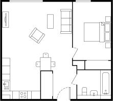 1-bed - 1B2P TYPE...