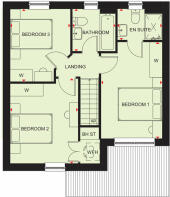 First floor floorplan of The Denby