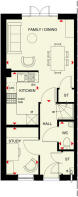 The Kingsville ground floor floorplan