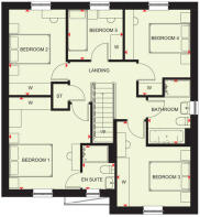First floor floorplan of The Lamberton