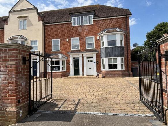 Front elevation incl gates