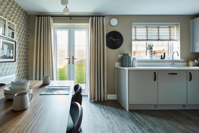 French doors out to the garden