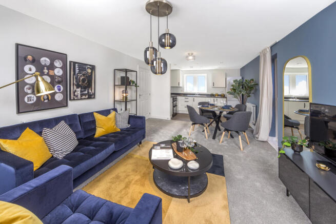 Tewksbury lounge IKEA dressed