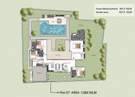 House & plot layout 