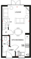 Denford ground floor plan at Victoria Heights