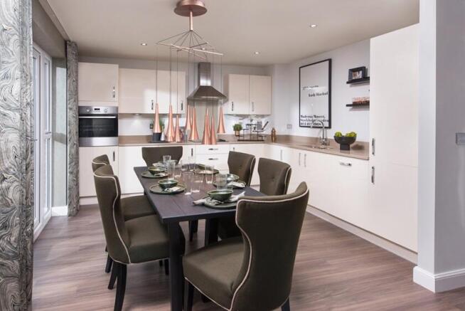 Hale open plan kitchen dining space