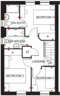 New Archford first floor plan DWH Clipstone Park Phase 3 H799401