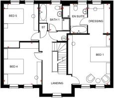 The Lichfield first floor plan