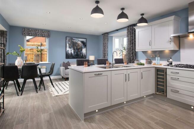 internal view of a spacious open-plan kitchen