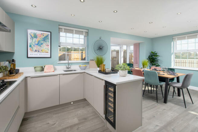 Inside view of 4 bedroom detached Hollinwood kitchen