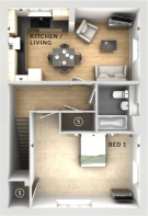 One Bed Apartment - First Floor