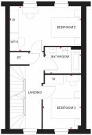 First floor plan of Durris townhouse