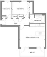 Apt F floorplan