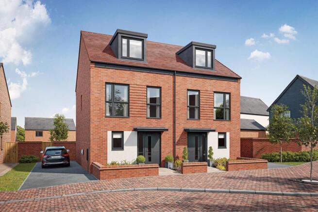Artist's impression of a typical Harrton home