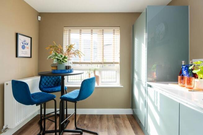 Room for a breakfast table for informal meals