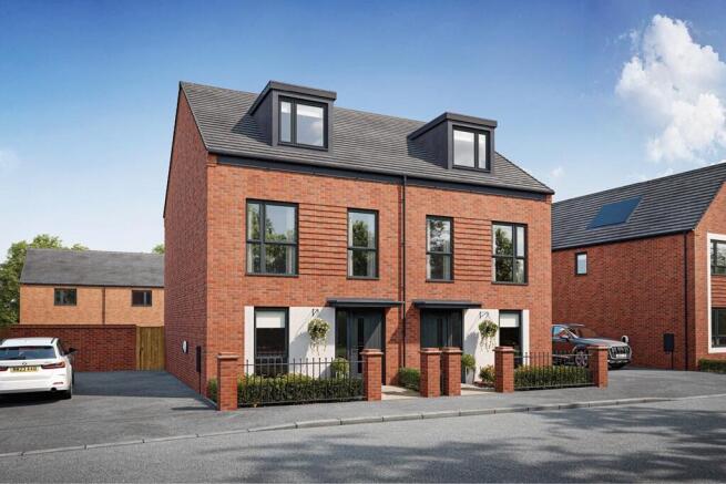 Artist's impression of a typical Owlton home