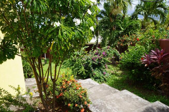 Lush landscaping