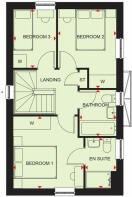 First floor floorplan of The Moresby