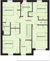 First floor floorplan of The Ascot