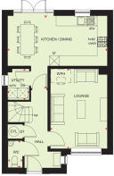Ground floor floorplan of The Kingsley