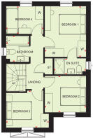 First floor floorplan of The Kingsley
