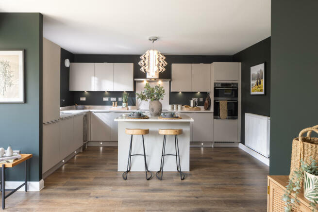 Open plan kitchen in the Manning 5 bedroom home