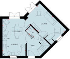 Ground floor of the 3 bedroom Fairway