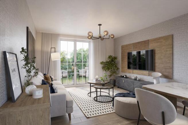 Lounge in the 2 bedroom Harlington