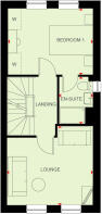 First floor plan of the 3 bedroom Knightwood