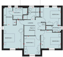 First floor floorplan of The Winstone