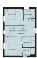 First floor floorplan of The Hertford