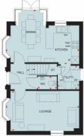 Ground floor floorplan of The Hertford